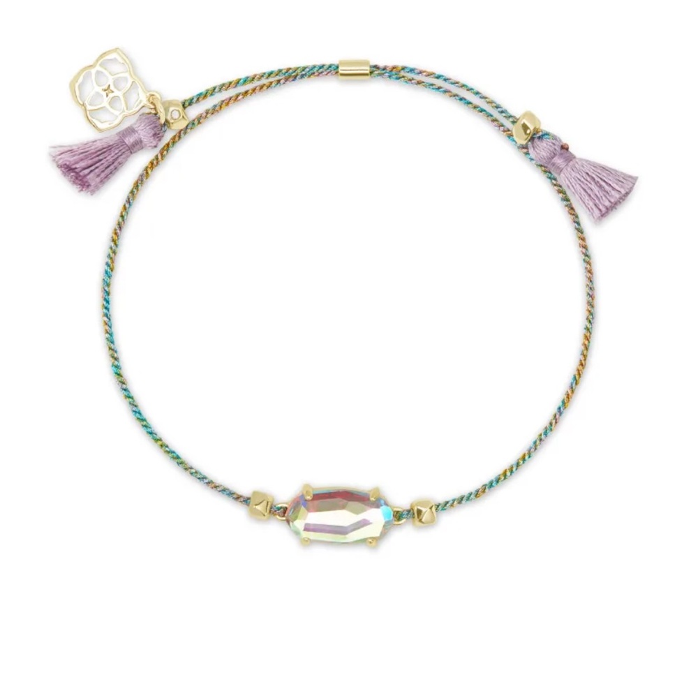 Kendra Scott- Elegant Multicolor Bracelet with Dichroic Glass